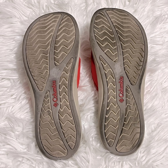 Columbia Kea ll Orange Red One Toe Loop Sandals Size 10 - Picture 4 of 5